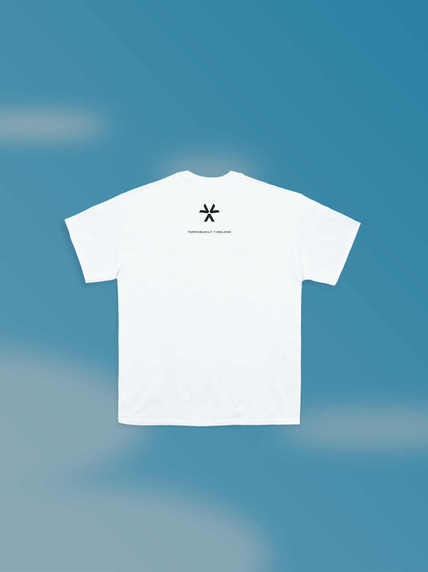 Sky box white tee
