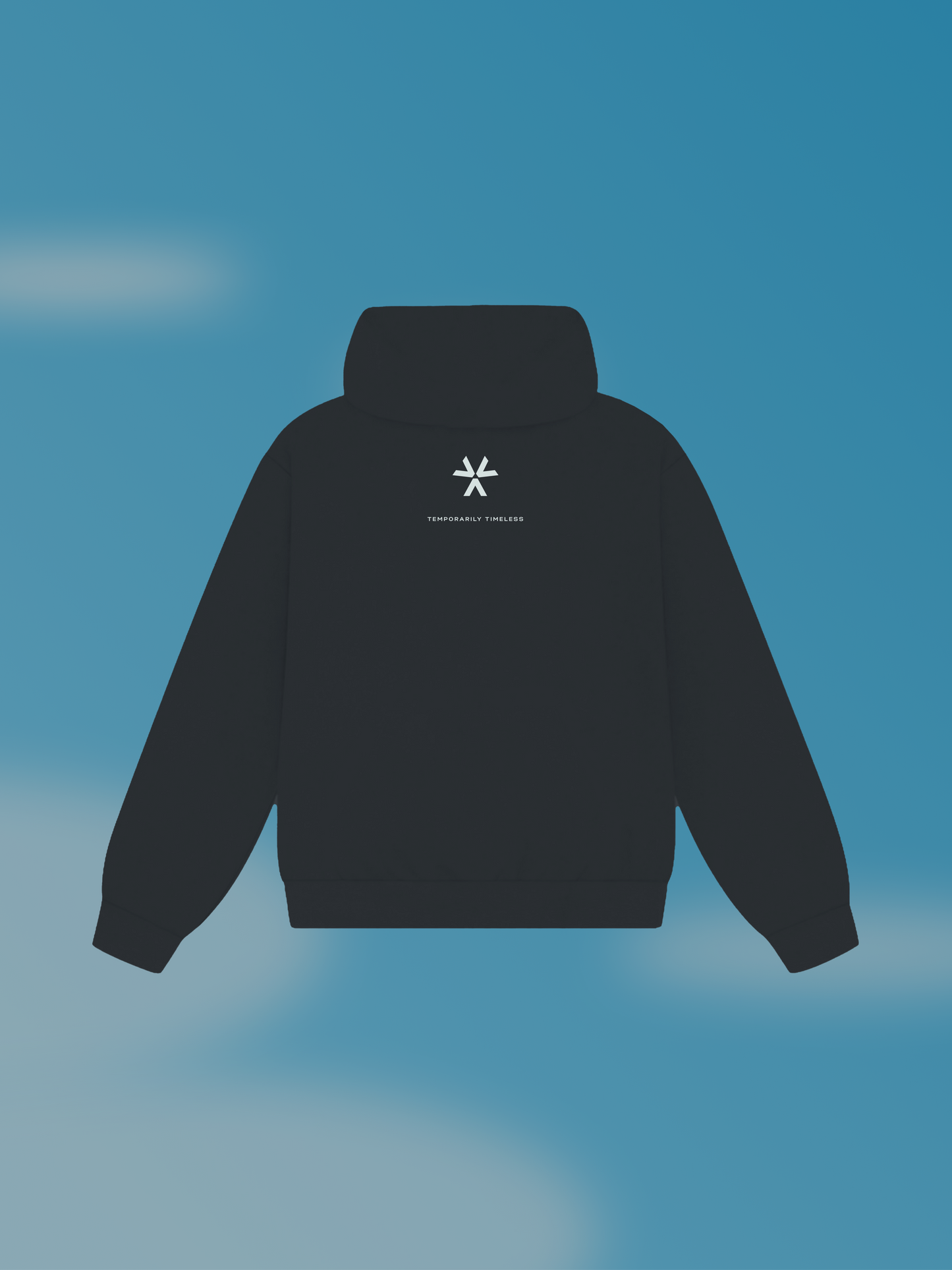 sky box hoodie black