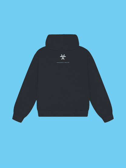 sky box hoodie black