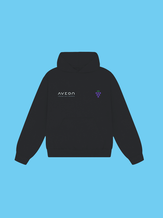 Grape Black Hoodie